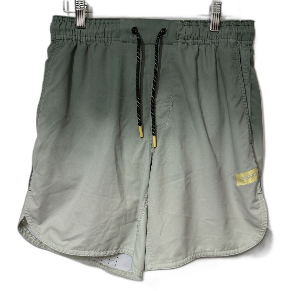 Legends Men’s HD 7” Lined Gym Running Stretch Green Shorts Small